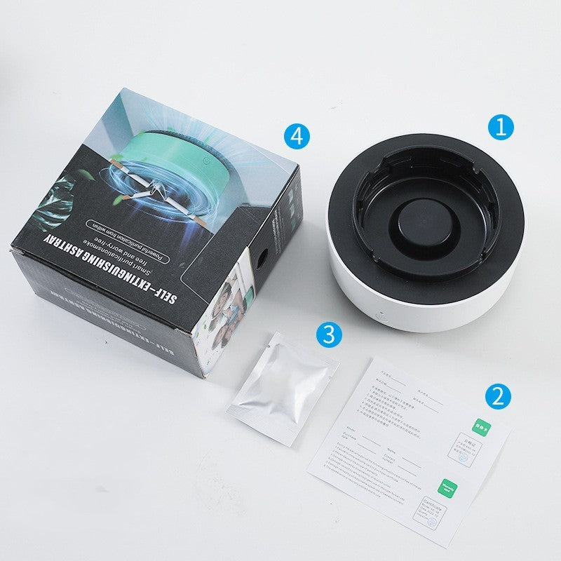 Smart Air Purifying Ashtray – Portable Anion Smoke Remover for Car & Home