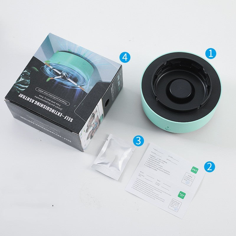 Smart Air Purifying Ashtray – Portable Anion Smoke Remover for Car & Home