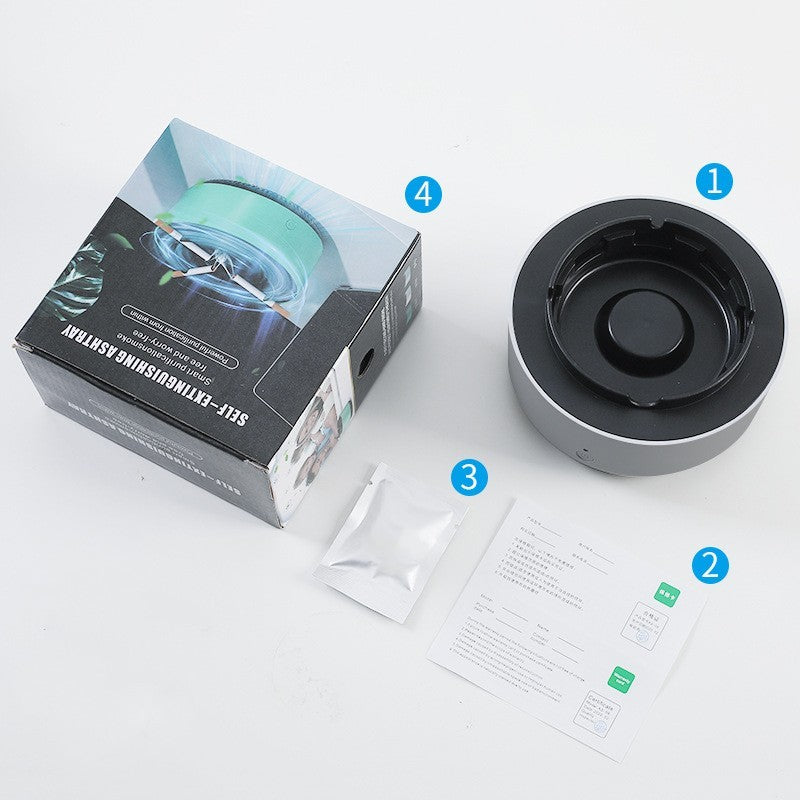 Smart Air Purifying Ashtray – Portable Anion Smoke Remover for Car & Home