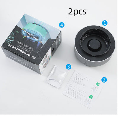 Smart Air Purifying Ashtray – Portable Anion Smoke Remover for Car & Home